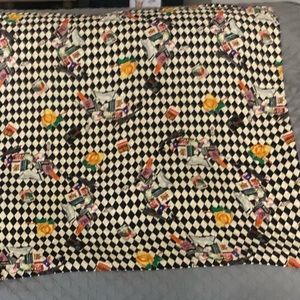 Nicole Miller “Yellow Rose of Texas” silk scarf 40X42